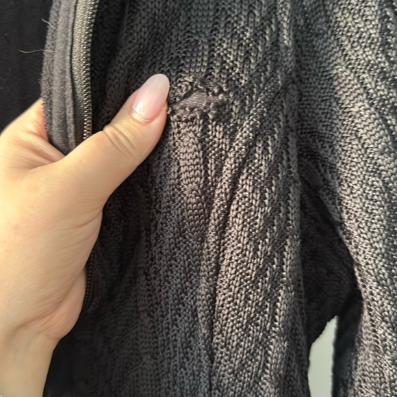 Spyder Black Cable Knit Utility Jacket - Picture 5 of 6